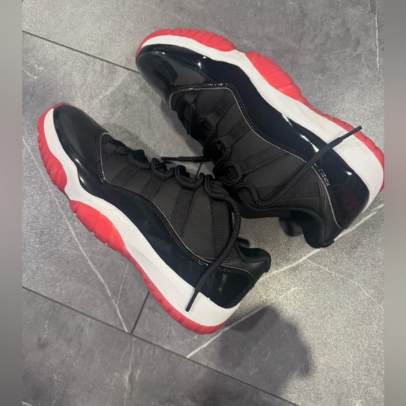 Jordan Other - Jordan Black and Red Low-Top Sneakers